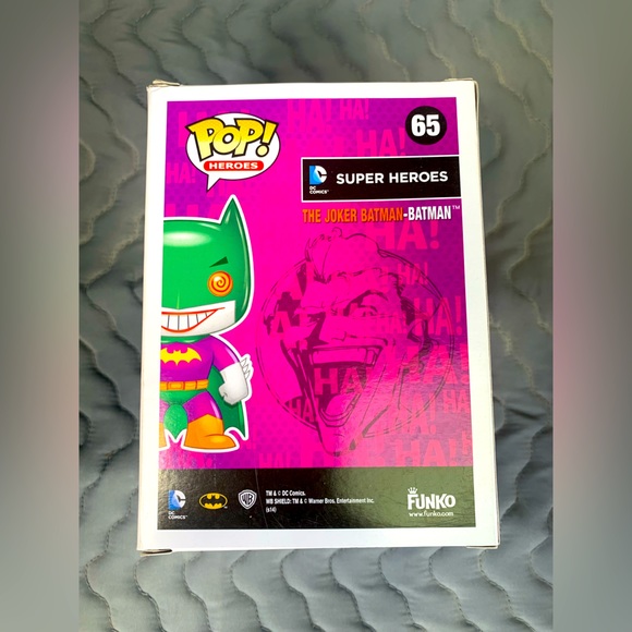 Funko Pop! DC Super Heroes The Joker Batman-Batman 65 LootCrate Exclusive - Picture 3 of 4